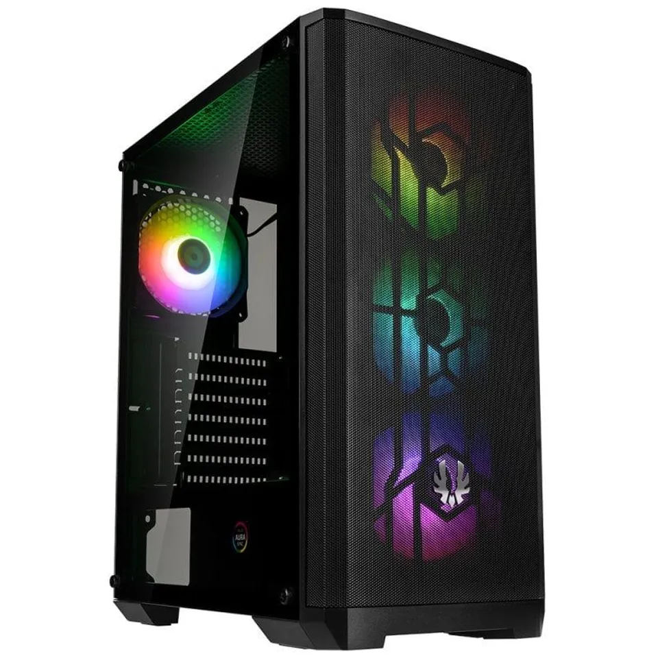 BitFenix Nova Mesh SE TG Cristal Templado USB3.1 ARGB Negra