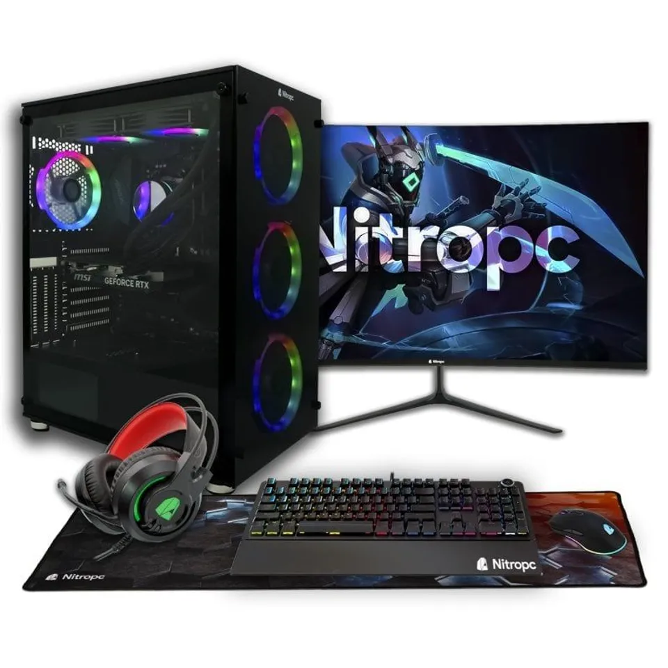 NitroPC Diamond Plus Ryzen5 7600X/RTX4060Ti-32GB/2TBSSD+27"