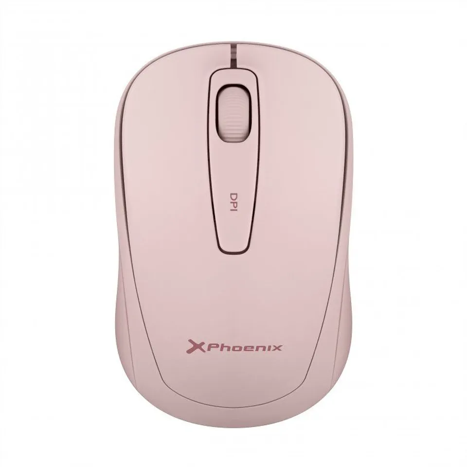 Phoenix M250 Ratón Inalámbrico 1600 DPI Rosa
