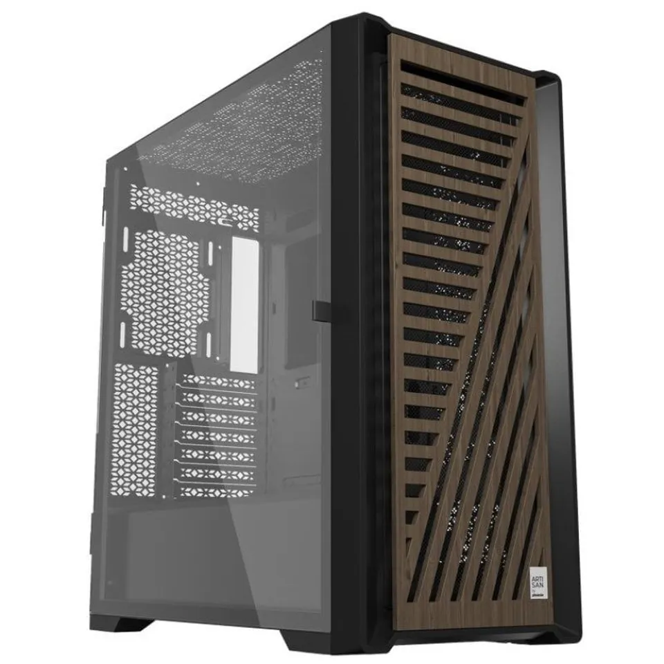 Phoenix Artisan Noble ATX Cristal Templado USB-C Madera Negra