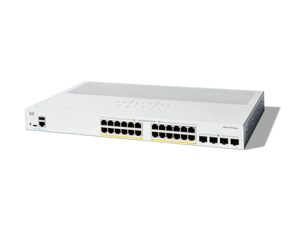 Cisco Catalyst 1300 24 Puertos Gigabit PoE+ SFP+ L2/L3 Gestionado Rack