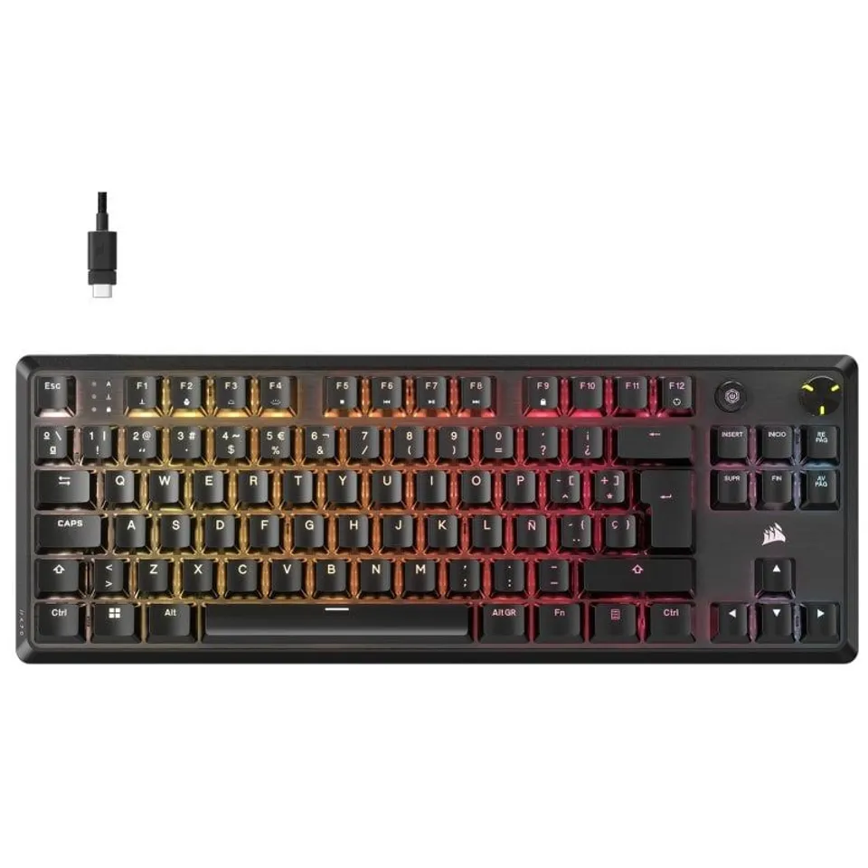 Corsair K70 CORE TKL Teclado Mecánico RGB MLX Red v2 Negro