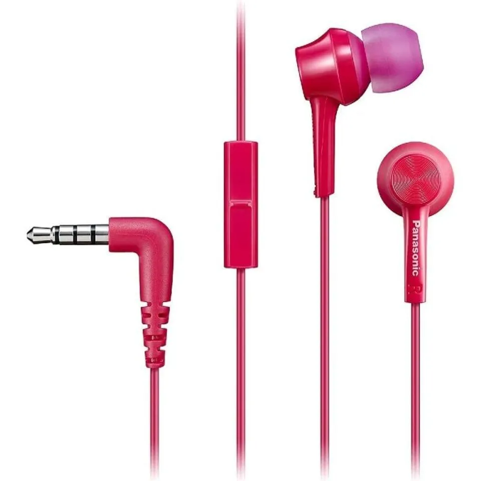Panasonic RP-TCM105 Auriculares con Micrófono Jack 3.5mm Rosas
