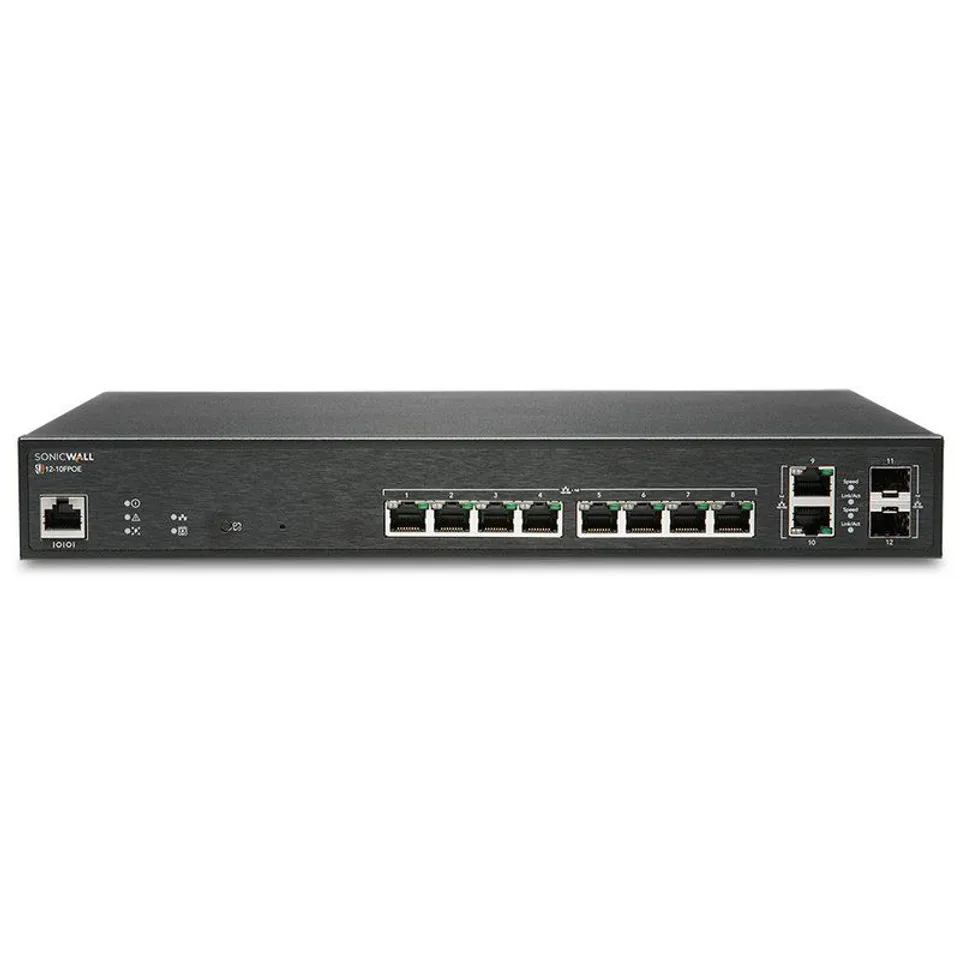 SonicWall SWS12-10FPOE Switch Gestionado L2 10 Puertos RJ45 Gigabit PoE + 2 SFP