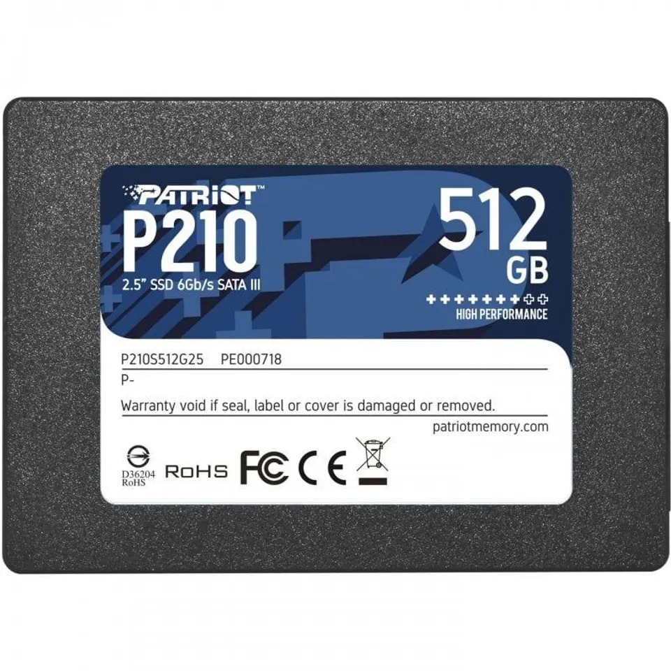 Patriot P210 2.5" SSD 512GB SATA 3