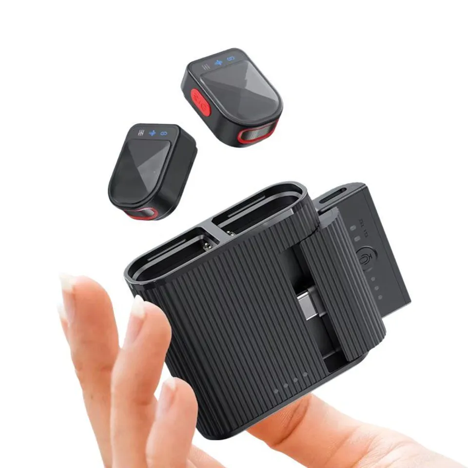 Klack H01 Micrófono Inalámbrico de Botón ENC USB-C Lightning Negro
