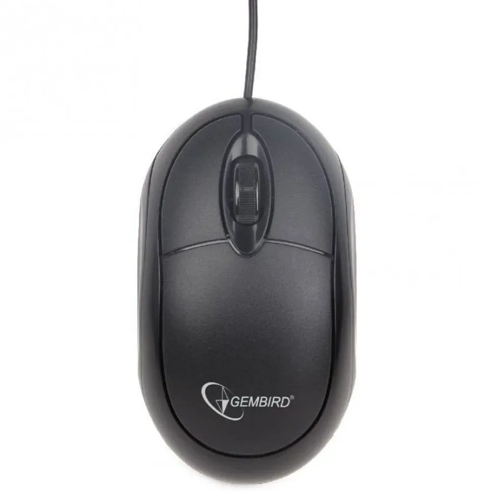 Gembird MUS-U-01 Ratón Óptico Ambidiestro 1000 DPI Negro