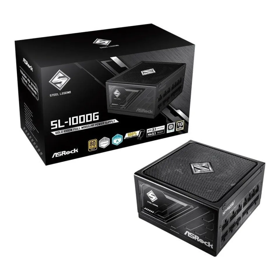 Asrock Steel Legend 1000W 80+ Gold Blanca ATX