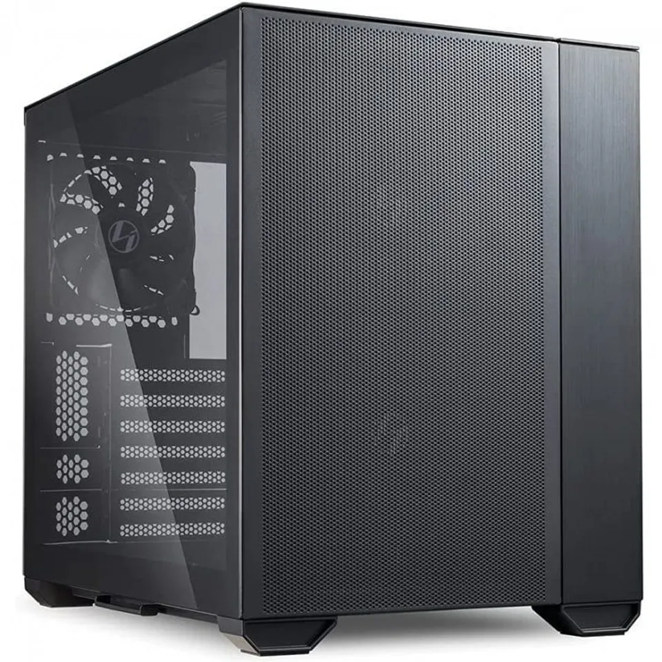 Lian Li O11 Air Mini Cristal Templado USB 3.0 Aluminio Negro
