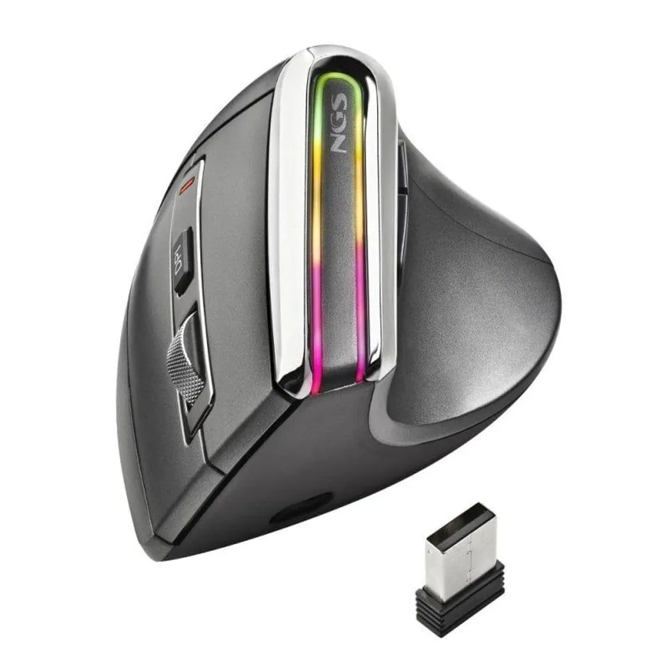 NGS Evo Karma Ratón Vertical Inalámbrico 3200 DPI Multimodo