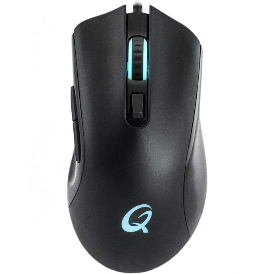 QPad DX120 Ratón Gaming 12000 DPI Negro