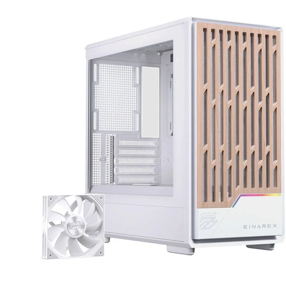 Einarex Pulse PM400 Core White Templado 9 Ventiladores