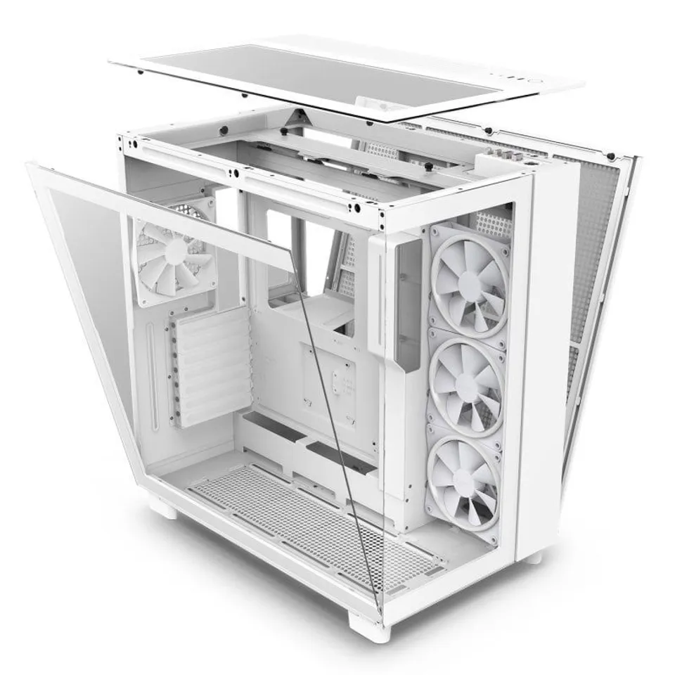 NZXT H9 Elite RGB Midi Tower Cristal Templado USB 3.2 Blanca