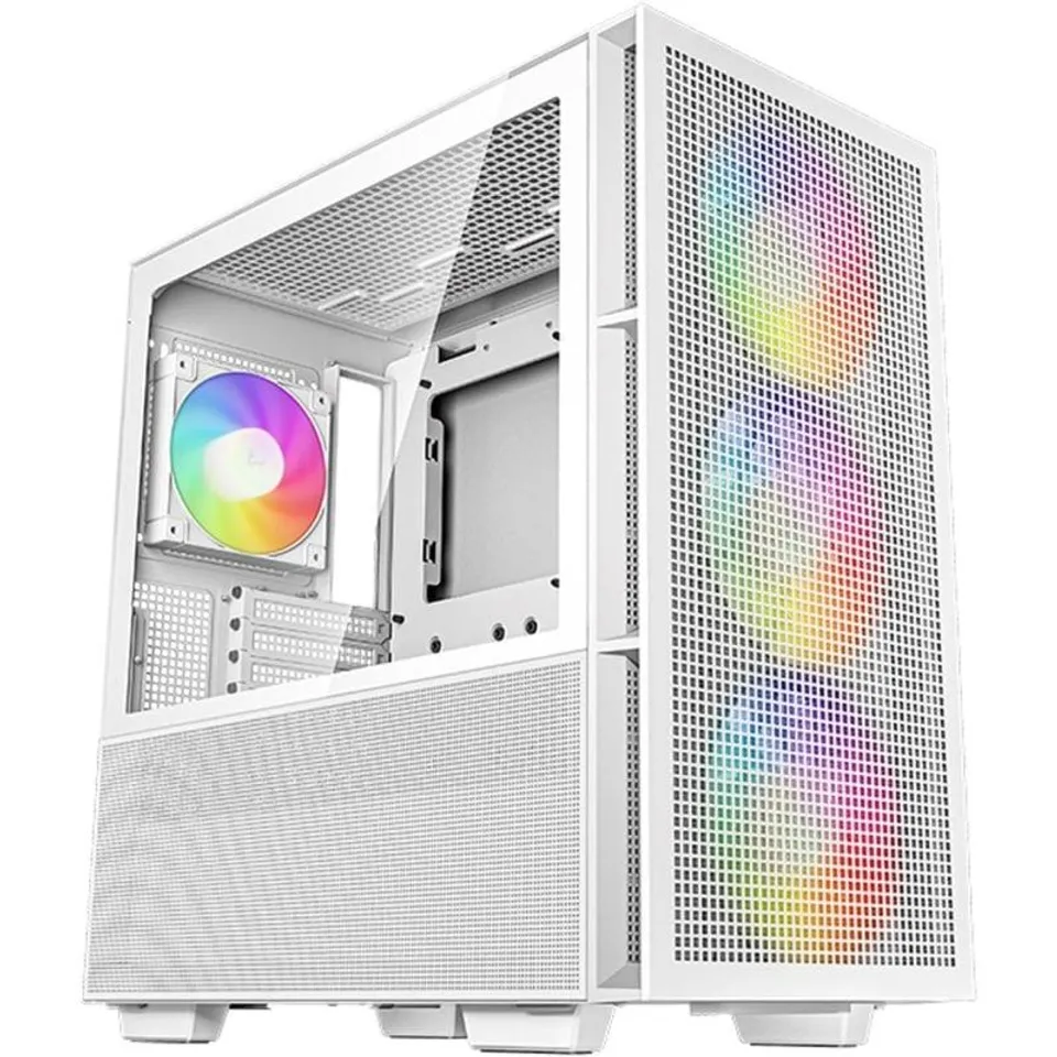 Deepcool CH560 ARGB Cristal Templado USB 3.2 Blanca