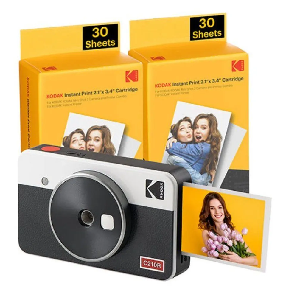 Kodak Mini Shot 2 Cámara Instantánea Blanca + 68 Hojas