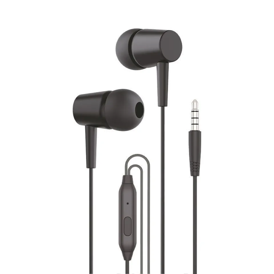 Cool Bear Stereo Auriculares 3,5 mm con Micrófono – Negro