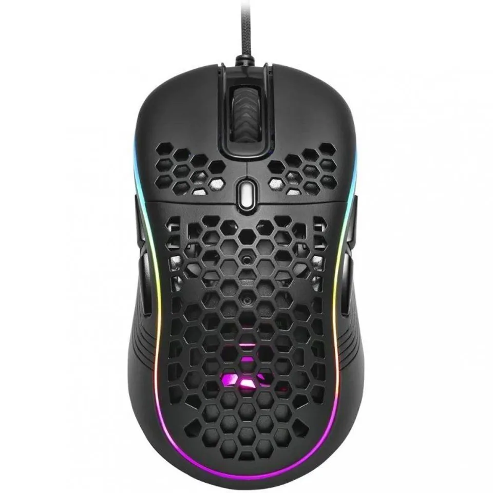 Sharkoon Light2 S RGB Ratón Gaming 6200 DPI Negro