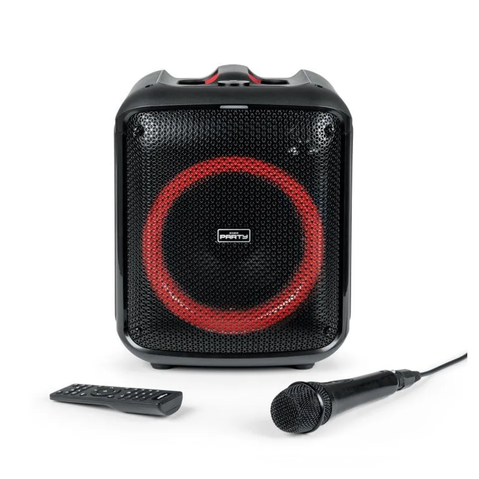BigBen Cube Altavoz 200W Bluetooth Efectos LED+Mic+Mando
