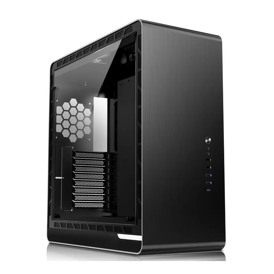 Jonsbo UMX6 Gabinete Cristal Templado USB-C 3.0 Negro