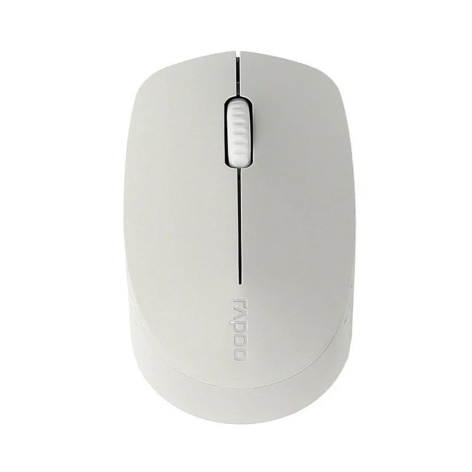 Rapoo M100 Silent Óptico Inalámbrico 1300DPI Gris Claro