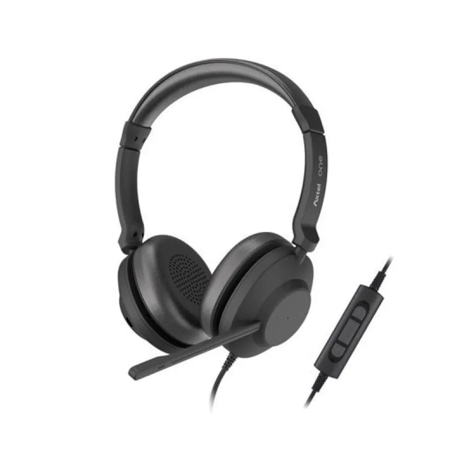Axtel Auriculares Estéreo USB-A Micrófono Cancelación Ruido