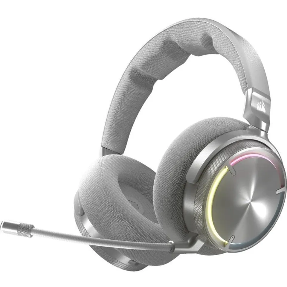 Corsair Virtuoso Max Silver Auriculares Gaming Inalámbricos Cancelación de Ruido Dolby Atmos