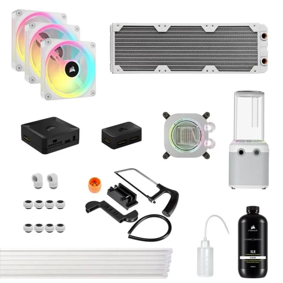 Corsair Hydro X XH405i iCUE LINK - Kit RL Rígido Blanco