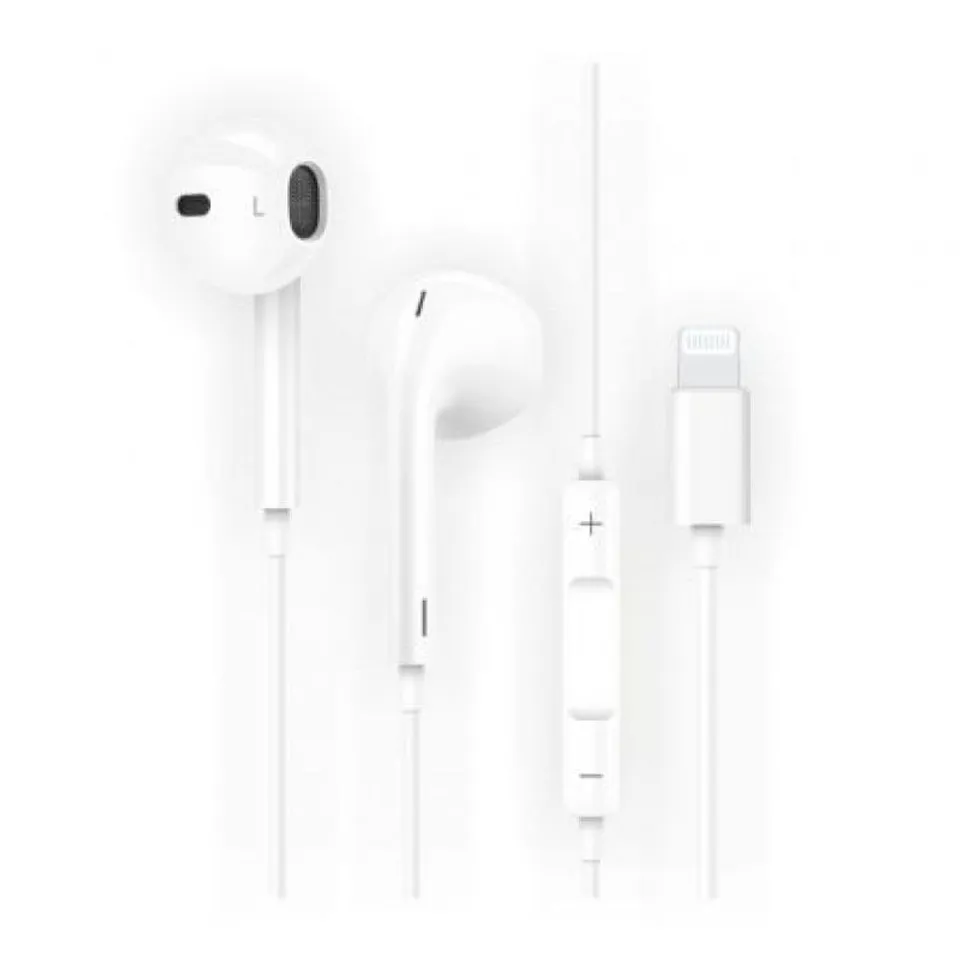 Tech One Tec1201 Auriculares con micrófono Lightning Blancos