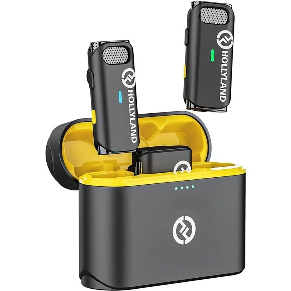 Hollyland LARK M1 Duo Micrófono de Solapa Wireless Estuche de Carga