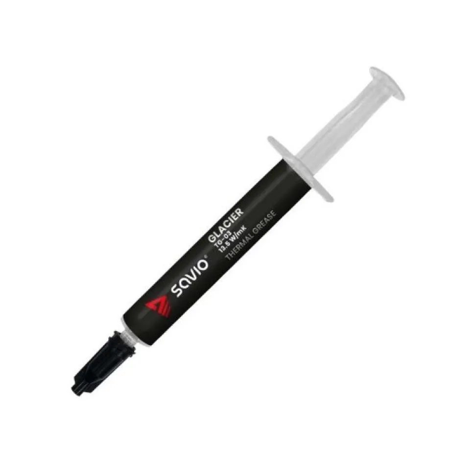 Savio Glacier TG-03 Pasta Térmica 13.5W/m·K 2g Negro