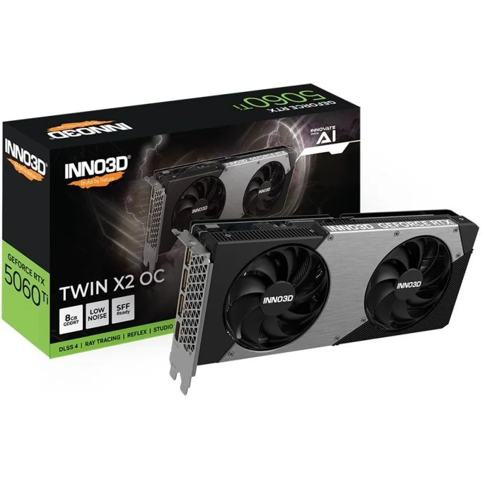 INNO3D GeForce RTX 5060 Ti TWIN X2 OC 8GB GDDR7 Reflex 2