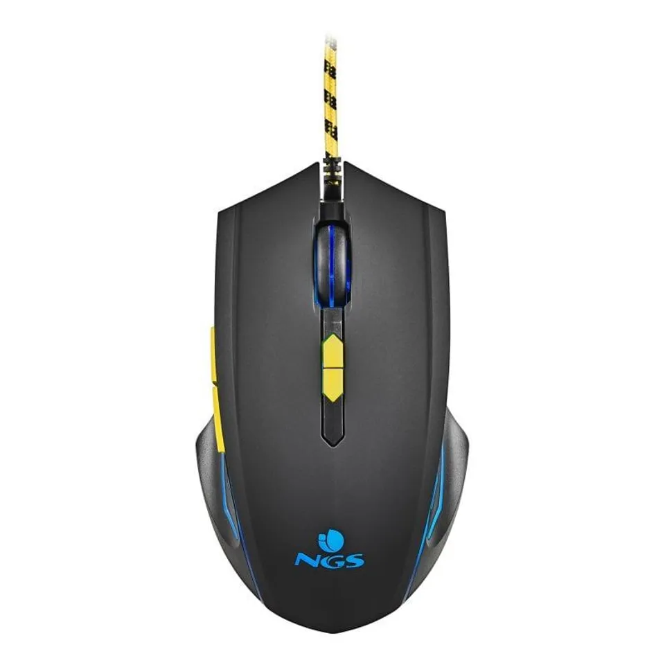NGS GMX-123 Ratón Gaming 3200 DPI Ultraligero LED Arcoíris