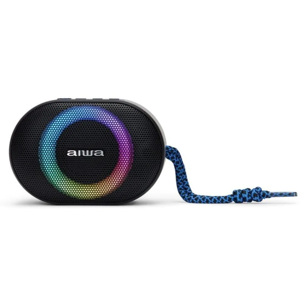 Aiwa BST-330BL Altavoz Bluetooth Portátil 10W Negro/Azul