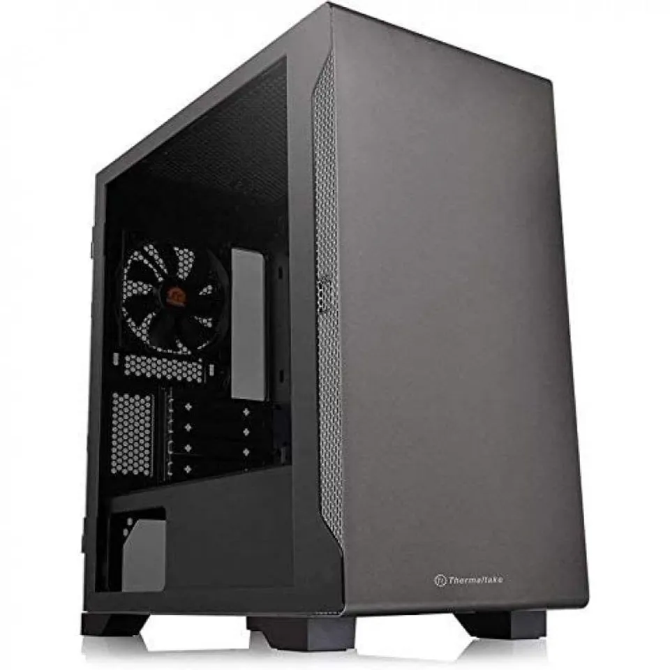 Thermaltake S100 Gabinete de PC con Panel de Cristal Templado USB 3.0 Negra