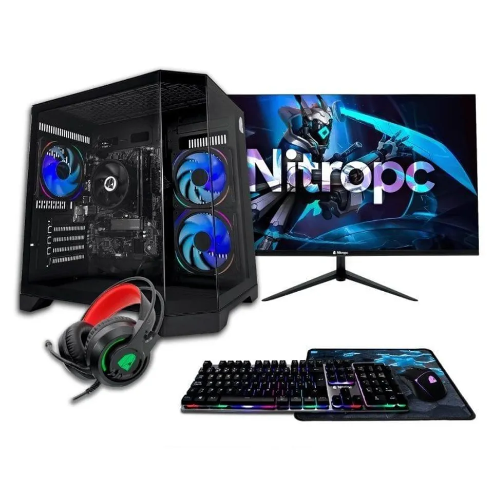 NitroPC Pack Bronze AMD Ryzen 5 PRO 4650G 16GB 1TB M.2 Monitor 24 Windows 11 WiFi USB