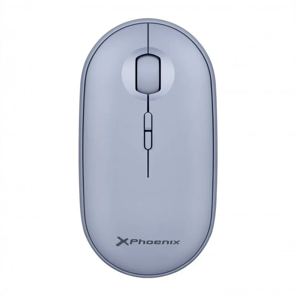 Phoenix Rebble Ratón Óptico Inalámbrico 1600 DPI Azul