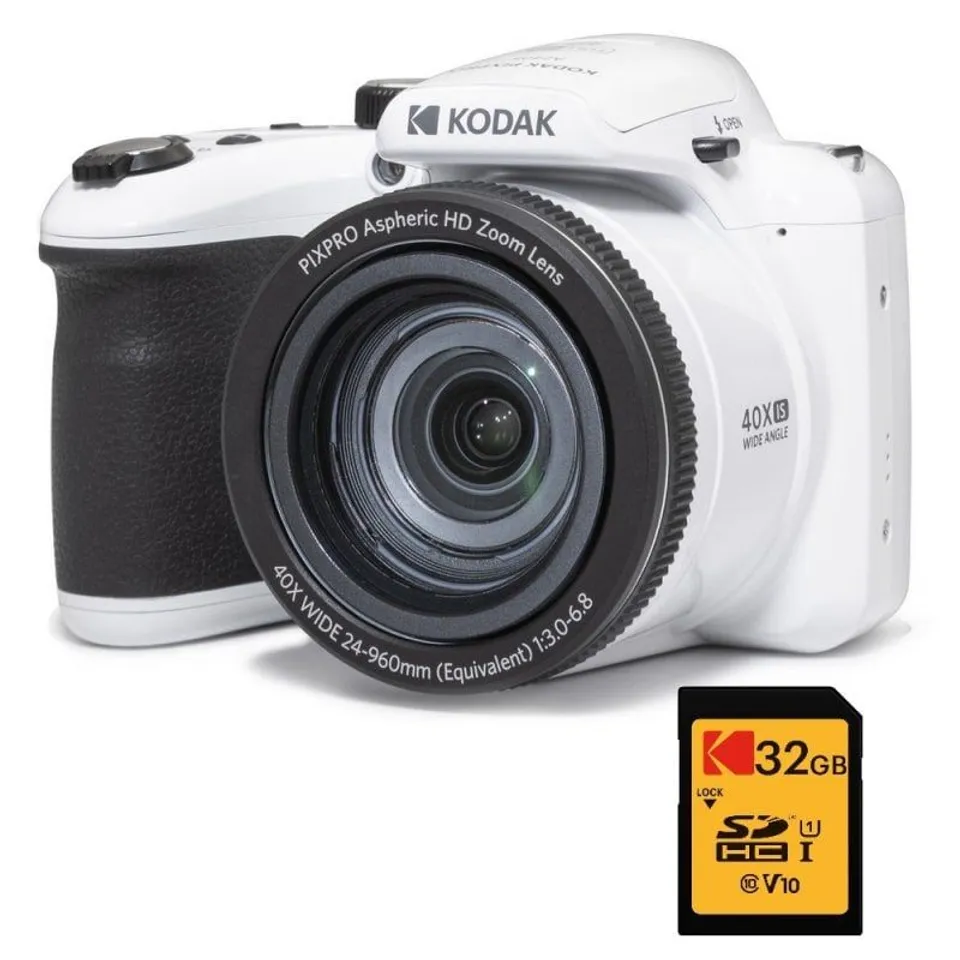 Kodak Pixpro Astro Zoom AZ405 20MP Blanca + SDHC 32GB U1