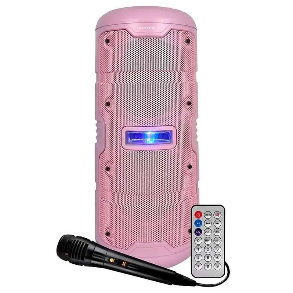 Infiniton K50 50W Altavoz Bluetooth Micrófono y Mando Rosa