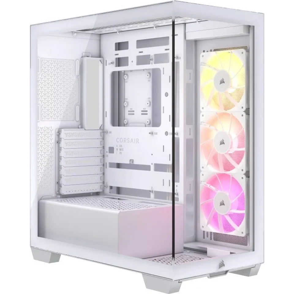 Corsair 3500X ARGB Cristal Templado Blanca USB 3.2