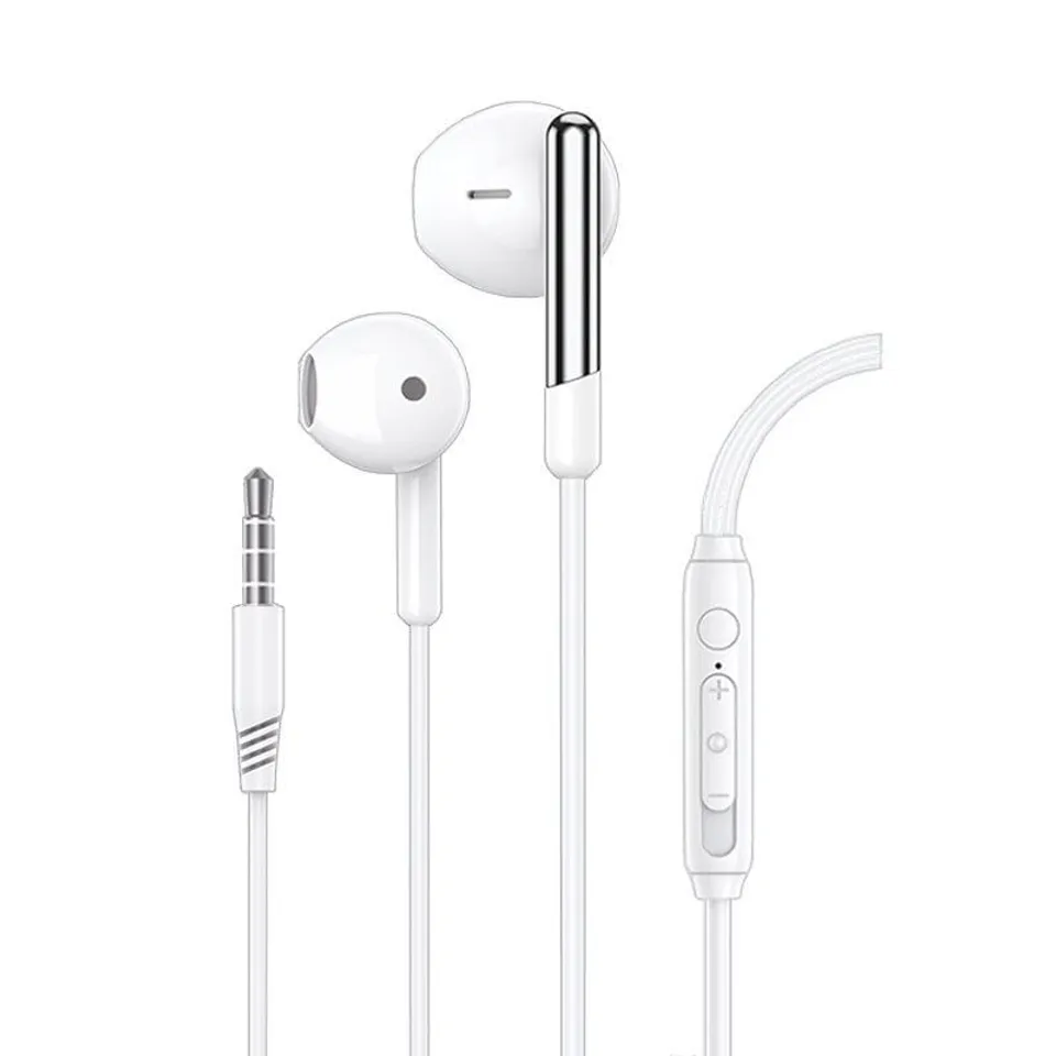 Cool Care Auriculares Stereo 3,5 mm con micrófono Blancos