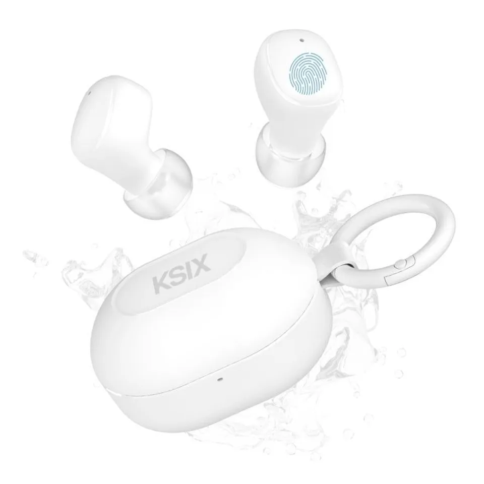 Ksix Neutron Auriculares Inalámbricos USB-C Blanco 4h+16h