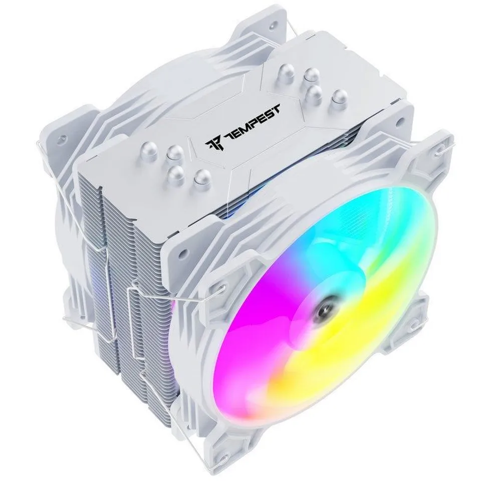 Tempest Cooler 4Pipes Ventilador CPU 2x120mm RGB Blanco