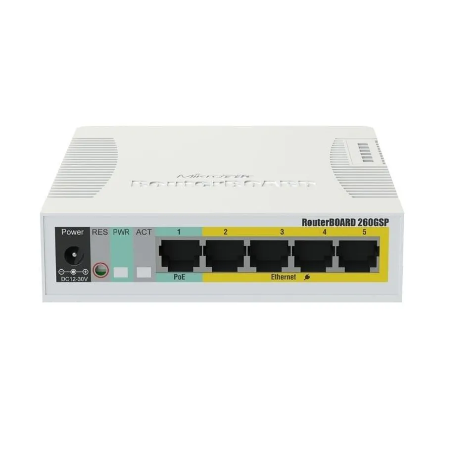 MikroTik RB260GSP switch 5 puertos Gigabit 1 SFP