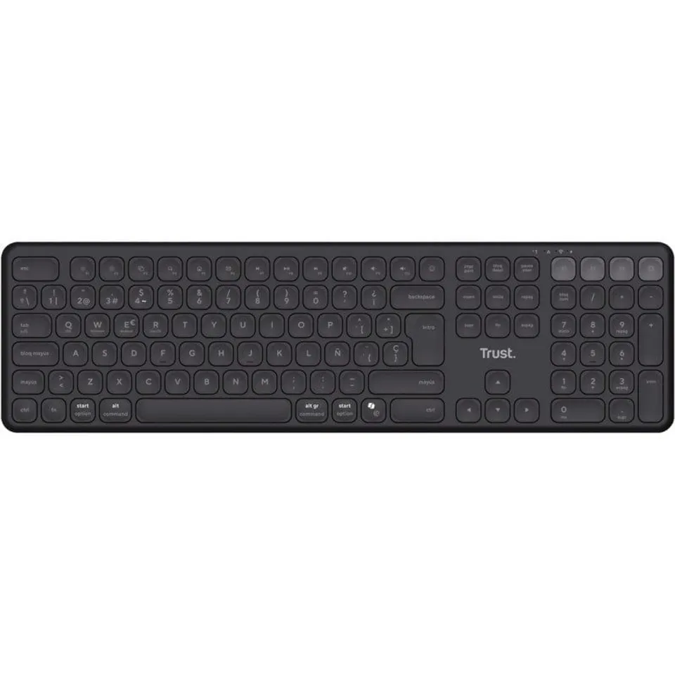 Trust Vaiya Teclado Bluetooth Multidispositivo Recargable