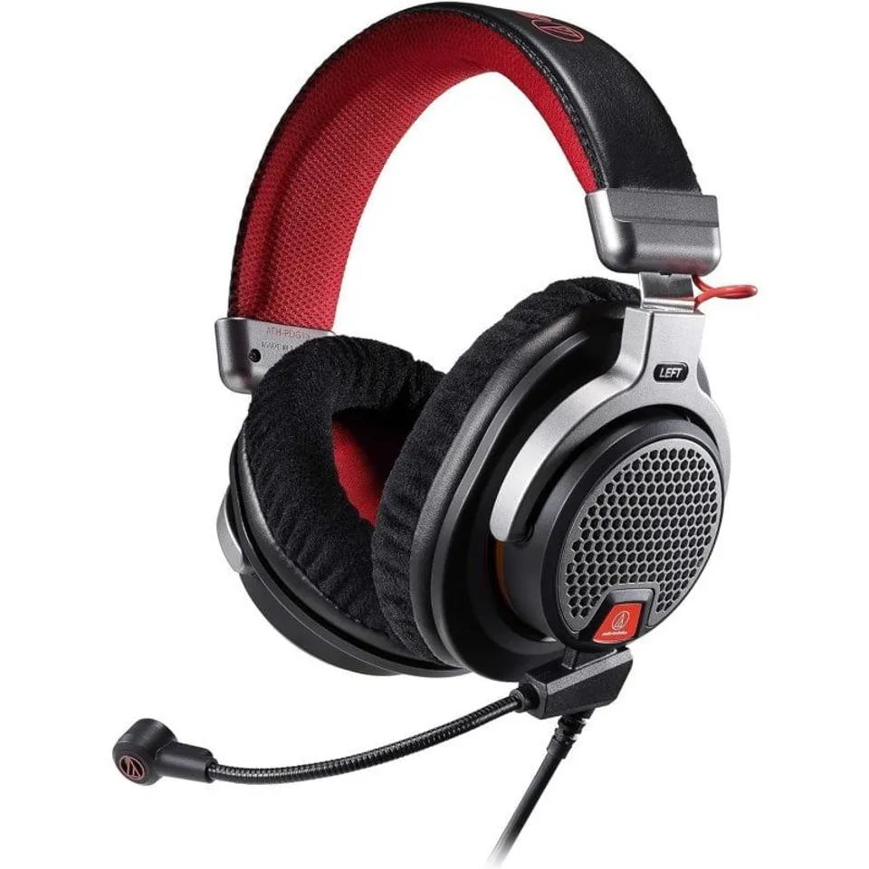Audio-Technica ATH-PDG1A Auriculares Gaming Negro/Rojo