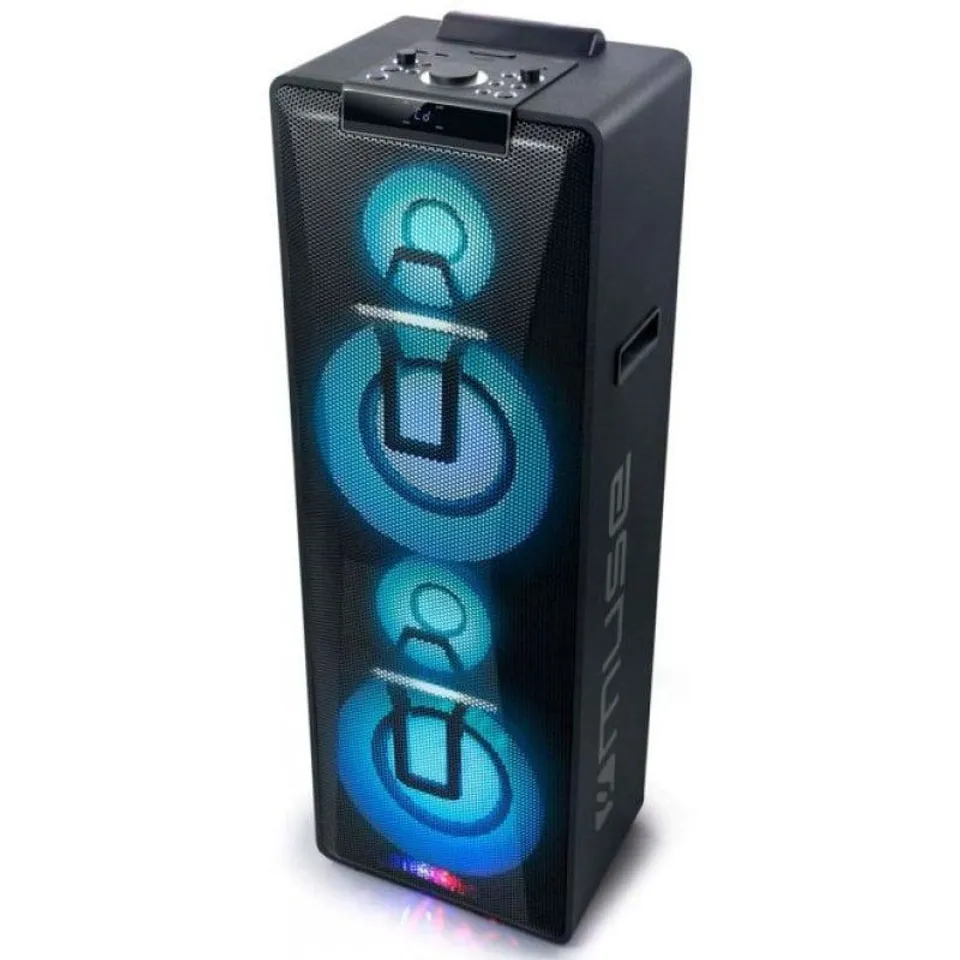 Muse M-1990 Altavoz Torre DJ Karaoke 1000W Negro