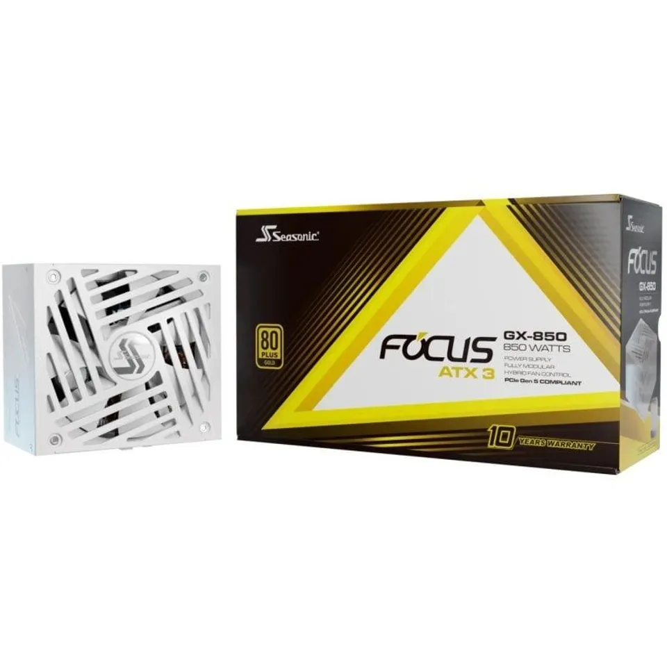 Seasonic Focus GX-850 White 850W 80+ Gold PCIe 5.1 Modular