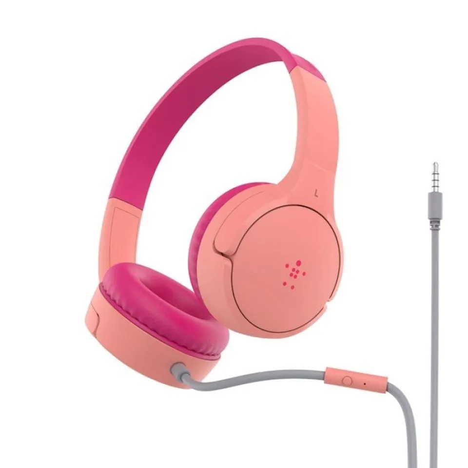 Belkin SoundForm Mini Auriculares Infantiles Rosa con Jack 3.5mm