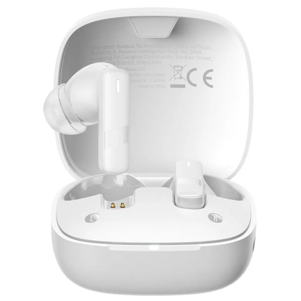 Baseus Bowie E20 Auriculares Inalámbricos TWS Blancos