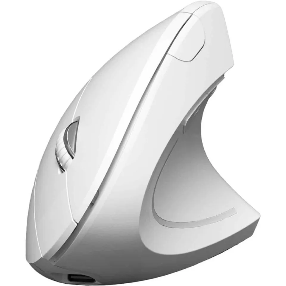 Subblim Glide Vertical Ergo Dual Ratón Ergonómico Inalámbrico 1600 DPI Blanco
